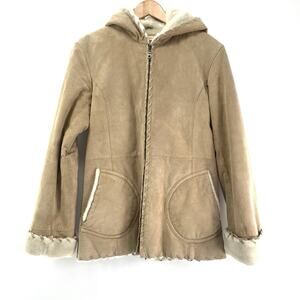 Women's Tan Hooded Jacket